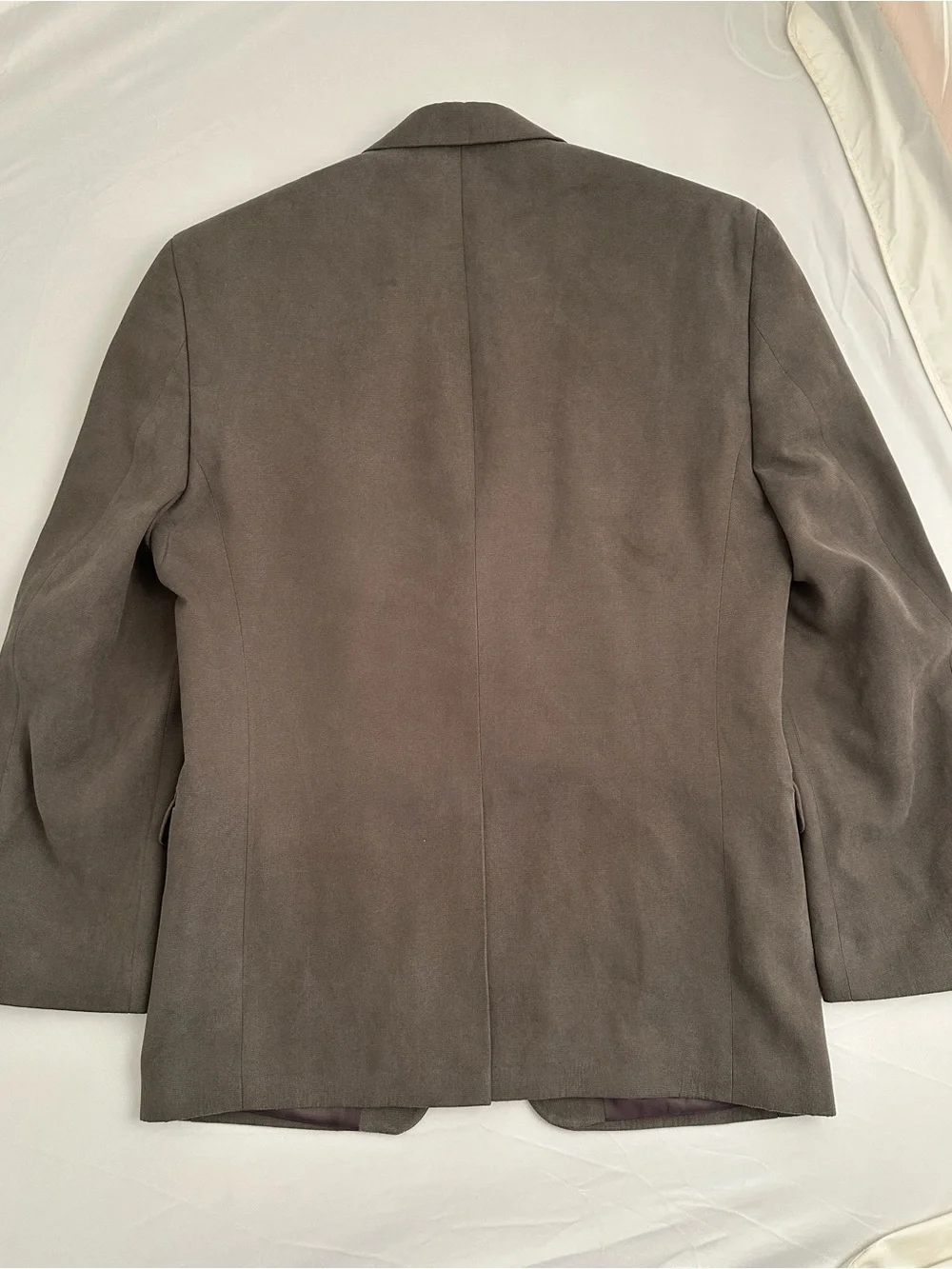 Lauren Ralph Lauren gray vegan suede exterior sport jacket 38S